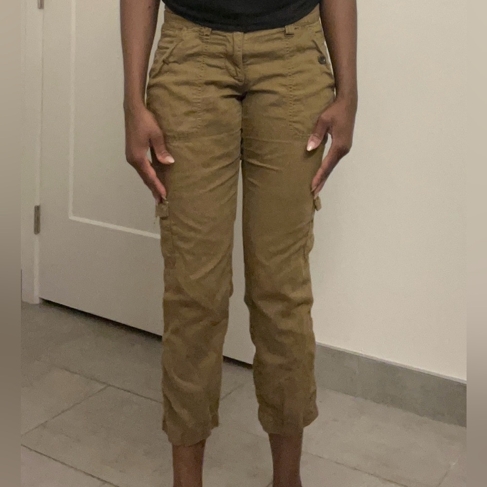 J. Crew City Fit Cargo Pants Size 0 💚